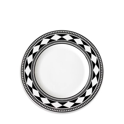 Caskata Fez Rimmed Salad Plate Black SALA-180, MPN: SALA-180, 816666028629