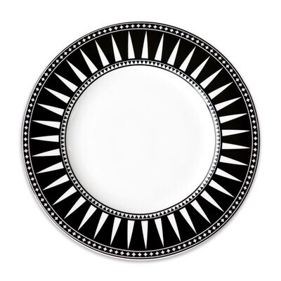 Caskata Marrakech Rimmed Dinner Plate Black DINA-170, MPN: DINA-170, 816666028520