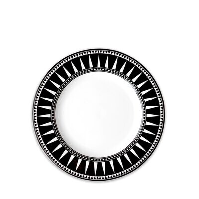 Caskata Marrakech Rimmed Salad Plate Black SALA-170, MPN: SALA-170, 816666028544