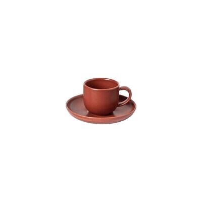 Casafina Pacifica Coffee Cup And Saucer Cayenne Set of 6 XOCS05-CAY, MPN: XOCS05-CAY, 840289023945