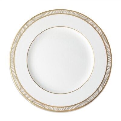 Caskata Hawthorne Gilt Simple Rimmed Dinner Plate Gold DINL-314S, MPN: DINL-314S, 817325017428