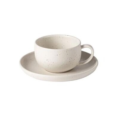 Casafina Pacifica Tea Cup And Saucer Vanilla Set of 6 XOCS01-VAN, MPN: XOCS01-VAN, 840289019214