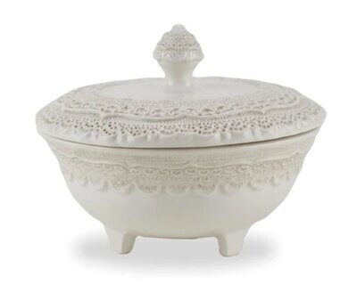 Arte Italica Finezza Cream Petite Covered Dish FIN3266C