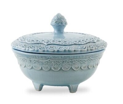 Arte Italica Finezza Blue Petite Covered Dish FIN3266B