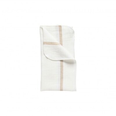 Casafina Carolina Napkin 50% Li 50% Co White-Caramel Set of 2 CFT0098-CRWC, MPN: CFT0098-CRWC, 8402…