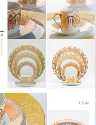 Royal Limoges Oasis Green Dinner Plate 10.5 B265-REC20650, MPN: B265-REC20650, 3700409928581