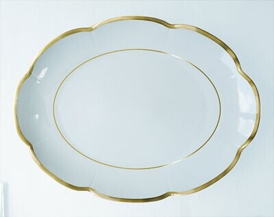 Royal Limoges Margaux Gold Oval Platter Large L412-NYM20775, MPN: L412-NYM20775, 3700409922251