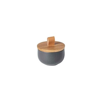 Casafina Pacifica Salt Cellar with Wood Lid Seed Grey XOX092-SEE, MPN: XOX092-SEE, 840289031650
