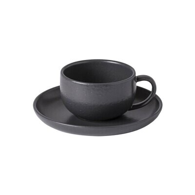 Casafina Pacifica Tea Cup And Saucer Seed Grey Set of 6 XOCS01-SEE, MPN: XOCS01-SEE, 840289019351