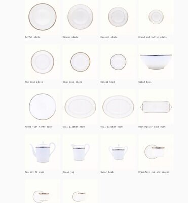 Robert Haviland &amp; C. Parlon Malmaison Platinum Salad Plate HP260630, MPN: HP260630,