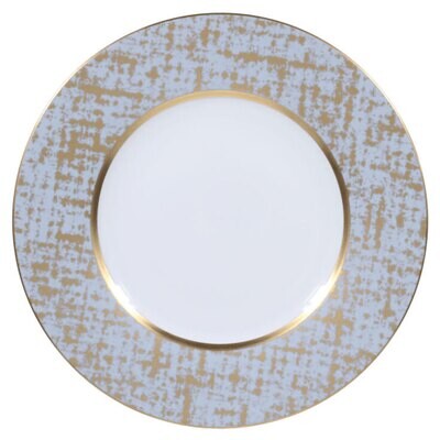 Royal Limoges Tweed Grey &amp; Gold Presentation Plate 12.6&quot; B320-REC20847, MPN: B320-REC20847, 3700409…