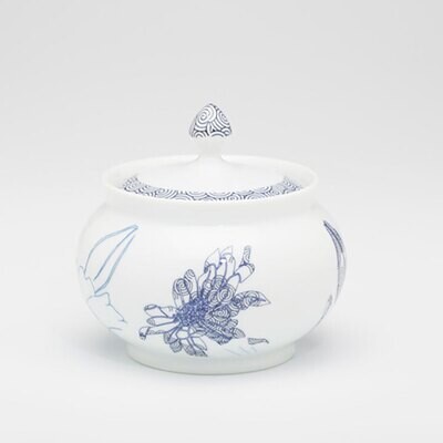 Royal Limoges Reve Bleu Sugar Bowl Q002-COU20660, MPN: Q002-COU20660, 3700409930508