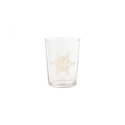 Casafina Festive Tumbler Snowflakes Set of 6 V10214-CLR, MPN: V10214-CLR, 840289018880