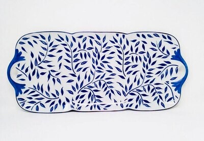 Royal Limoges Olivier Blue Rectangular Cake Platter L330-NYM20826, MPN: L330-NYM20826, 3700409923432