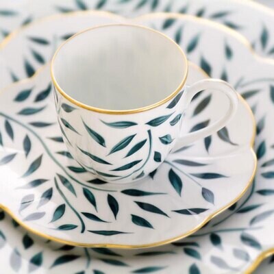 Royal Limoges Olivier Green Coffee Saucer T100-NYM12010, MPN: T100-NYM12010, 3700409931758