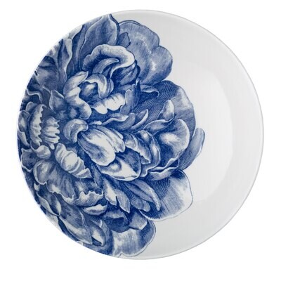 Caskata Peony Wide Serving Bowl Blue WBWL-860, MPN: WBWL-860, 816666027974