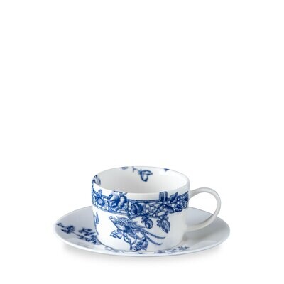 Caskata Chinoiserie Toile Cup and Saucer Blue HCS-W510, MPN: HCS-W510, 816666024751