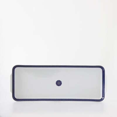 Royal Limoges Blue Star Rectangular Cake Platter L330-REC20797, MPN: L330-REC20797, 3700409922640