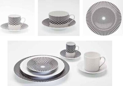 Royal Limoges Black Diamonds Rim Soup Plate A235-REC20748, MPN: A235-REC20748, 3700409927331