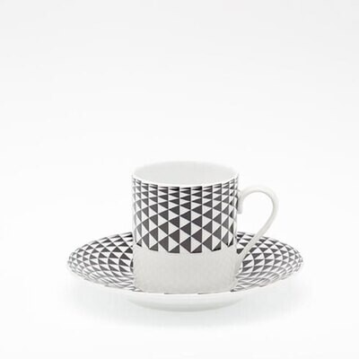 Royal Limoges Black Diamonds Coffee Saucer T100-REC20748, MPN: T100-REC20748, 3700409931789
