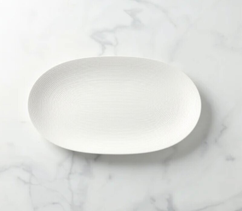 Lenox Lx Collective White Oval Handled Tray 894666