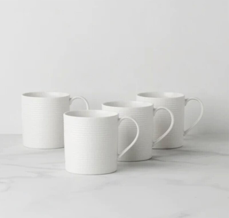 Lenox Lx Collective White Mugs Set of 4 894664