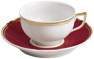 Raynaud Limoges Mazurka Or Red Tea Saucer Extra 6.3 Inch 0870-40-368016, MPN: 0870-40-368016, 79095…