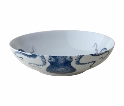 Caskata Lucy Wide Serving Bowl Blue WBWL-380, MPN: WBWL-380, 817325013208