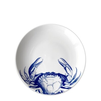 Caskata Crab Coupe Salad Plate Blue SALA-340, MPN: SALA-340, 817325013499