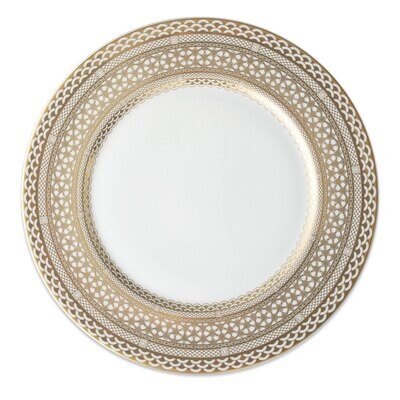 Caskata Hawthorne Gilt Rimmed Charger Gold BOPL-314, MPN: BOPL-314, 817325017442