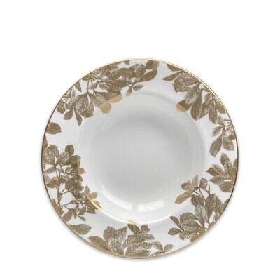 Caskata Arbor Rimmed Soup Bowl Gold SOUP-222, MPN: SOUP-222, 817325016384