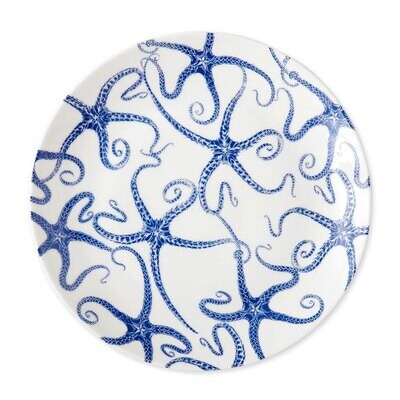 Caskata Starfish Coupe Dinner Plate Blue DINA-113, MPN: DINA-113, 817325017701