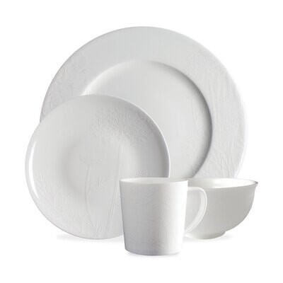 Caskata Summer Place Setting 4 Piece White PLCE-650, MPN: PLCE-650, 817325019996