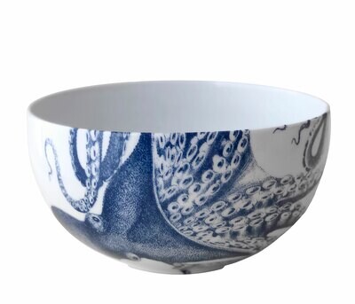Caskata Lucy Large Round Serving Bowl Blue RBWL-380, MPN: RBWL-380, 817325013246