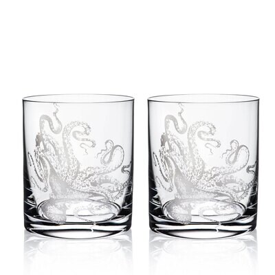 Caskata Lucy OntheRocks Glasses Set of 2 GL-TUMBLER-38, MPN: GL-TUMBLER-38, 817325014007