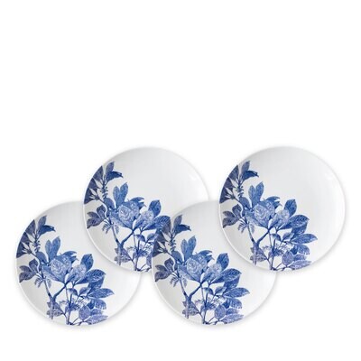 Caskata Arbor Canape Plates Set of 4 Blue CAN-250, MPN: CAN-250, 817325011655
