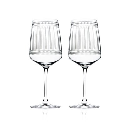 Caskata Marrakech Red Wine Set of 2 GL-RWINE-170, MPN: GL-RWINE-170, 817325010078