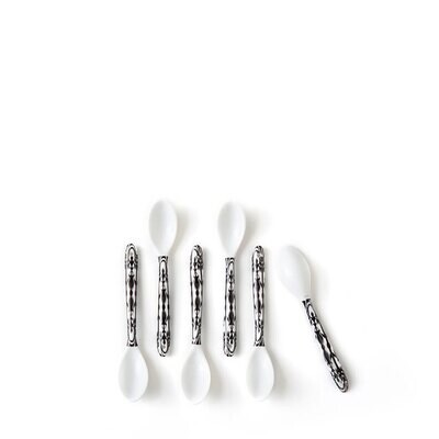 Caskata Casablanca Small Spoon Set of 6 Black SMSPN-160, MPN: SMSPN-160, 817325011068