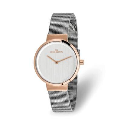 Ladies Mountroyal Rose-Tone White Dial Watch Stainless Steel XWA6404, MPN: XWA6404,