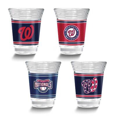 MLB Washington Nationals 4-piece Shot Glass Set GM26124-NAT, MPN: GM26124-NAT, 737538033834