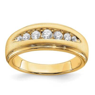 Ring Rd: 2- .06, 1-.125 2- .0225 2-.1 Dia:Lg 10k Gold Lab Grown Diamond RM6682-050-0YLG, MPN: RM668…