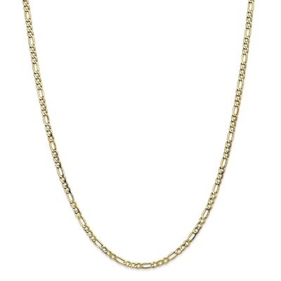 Leslie&#39;s 3.5mm Semi-Solid Figaro Chain 7 Inch 10k Gold HB-8232-7, MPN: 8232-7, 191101756450
