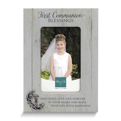 First Communion with Silver-tone 3.5x5in Photo Frame GM24307, MPN: GM24307, 785525305433