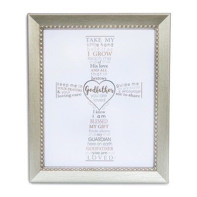 Godfather Typography Cross Silver-tone 8x10 Picture Frame GM18777, MPN: GM18777, 667788309550