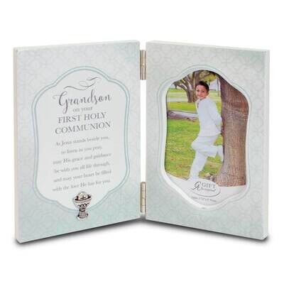 Grandson Communion Hinged Picture Frame with Chalice Boxed GM21195, MPN: GM21195, 785525296946