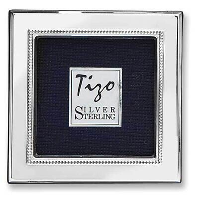 925 Classic Beaded 2x2 Photo Picture Frame Sterling Silver GP8943, MPN: GP8943,