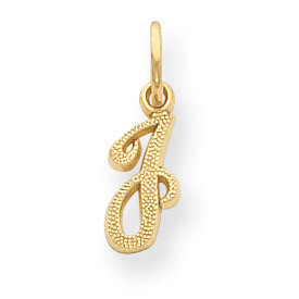 Casted Initial J Charm 14k Gold C564J, MPN: C564J, 886774090672