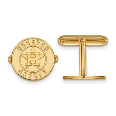 Houston Astros Cufflinks Gold-plated Silver GP007AST, MPN: GP007AST, 886774904603