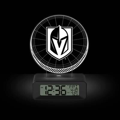 Game Time Vegas Golden Knights LED 3D Illusion Alarm Clock GM25318-VGK, MPN: GM25318-VGK, 810068141…