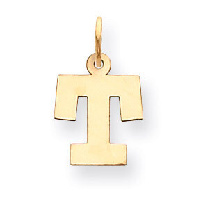 Small Block Initial T Charm 14k Gold YC664T, MPN: YC664T, 883957972930